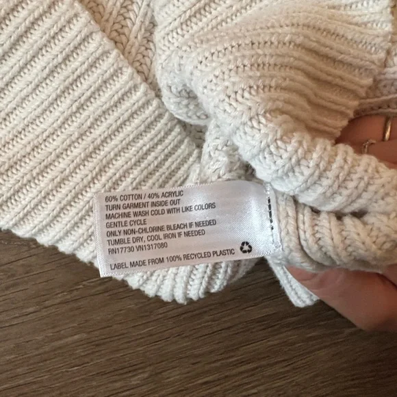 🎉SALE! a new day Cream Crew Neck Sweater - Picture 9 of 10